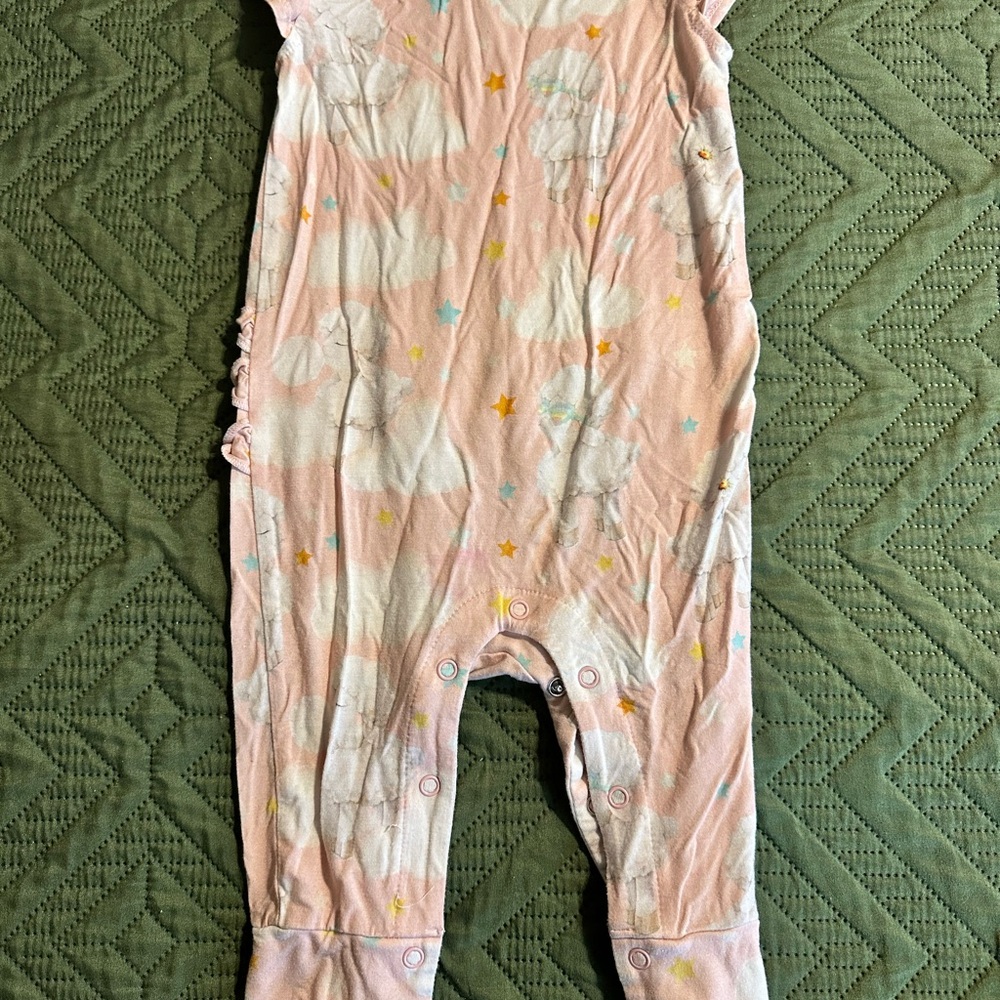 ⭐️2/$20⭐️ Posh Peanut Pink sheep and Star Baby Romper